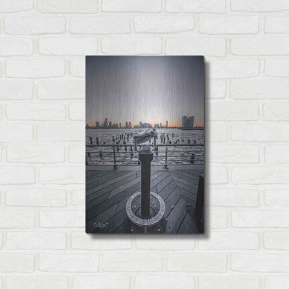 Luxe Metal Art 'Manhattan Sunrise II' by Donnie Quillen Metal Wall Art,16x24