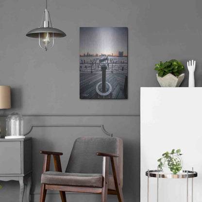 Luxe Metal Art 'Manhattan Sunrise II' by Donnie Quillen Metal Wall Art,16x24