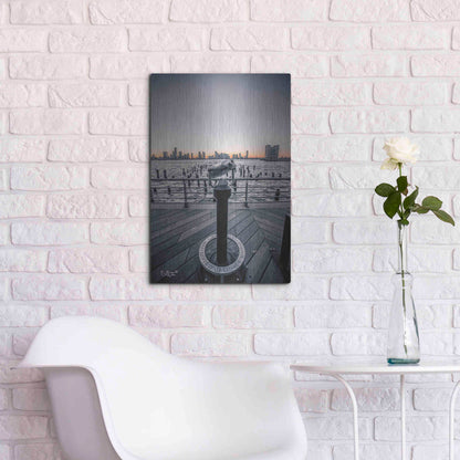 Luxe Metal Art 'Manhattan Sunrise II' by Donnie Quillen Metal Wall Art,16x24