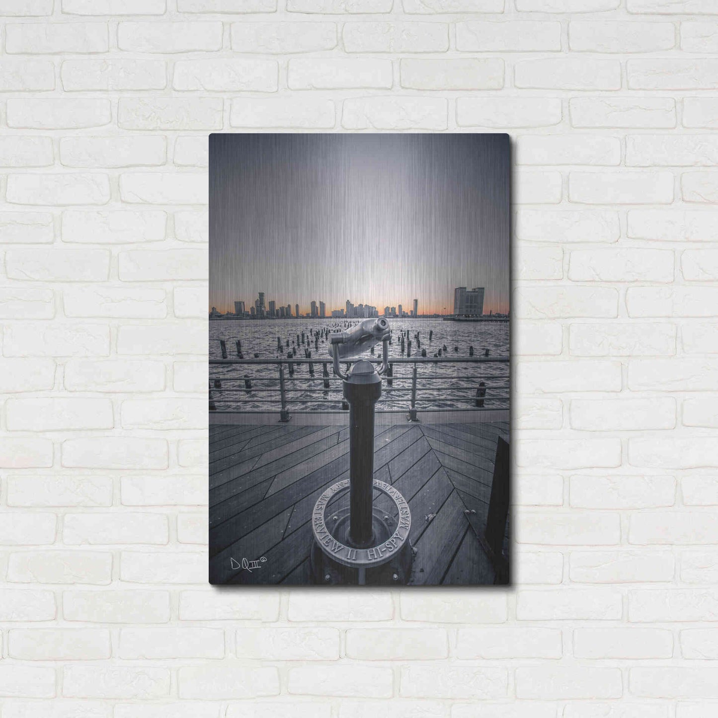 Luxe Metal Art 'Manhattan Sunrise II' by Donnie Quillen Metal Wall Art,24x36