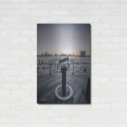 Luxe Metal Art 'Manhattan Sunrise II' by Donnie Quillen Metal Wall Art,24x36