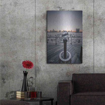 Luxe Metal Art 'Manhattan Sunrise II' by Donnie Quillen Metal Wall Art,24x36