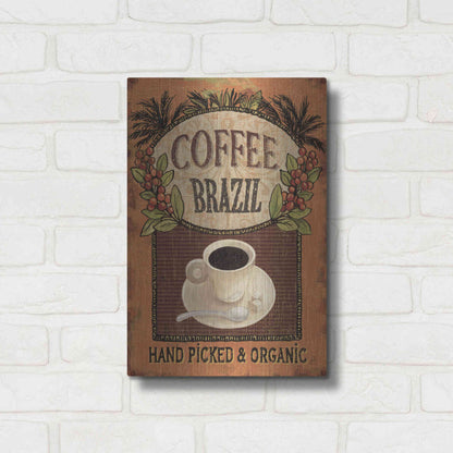 Luxe Metal Art 'Coffee Blend IV' by Daphne Brissonet, Metal Wall Art,12x16