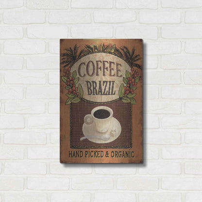 Luxe Metal Art 'Coffee Blend IV' by Daphne Brissonet, Metal Wall Art,16x24