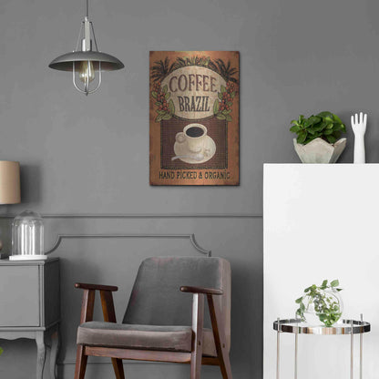 Luxe Metal Art 'Coffee Blend IV' by Daphne Brissonet, Metal Wall Art,16x24
