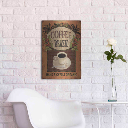 Luxe Metal Art 'Coffee Blend IV' by Daphne Brissonet, Metal Wall Art,16x24