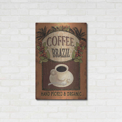 Luxe Metal Art 'Coffee Blend IV' by Daphne Brissonet, Metal Wall Art,24x36