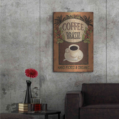 Luxe Metal Art 'Coffee Blend IV' by Daphne Brissonet, Metal Wall Art,24x36