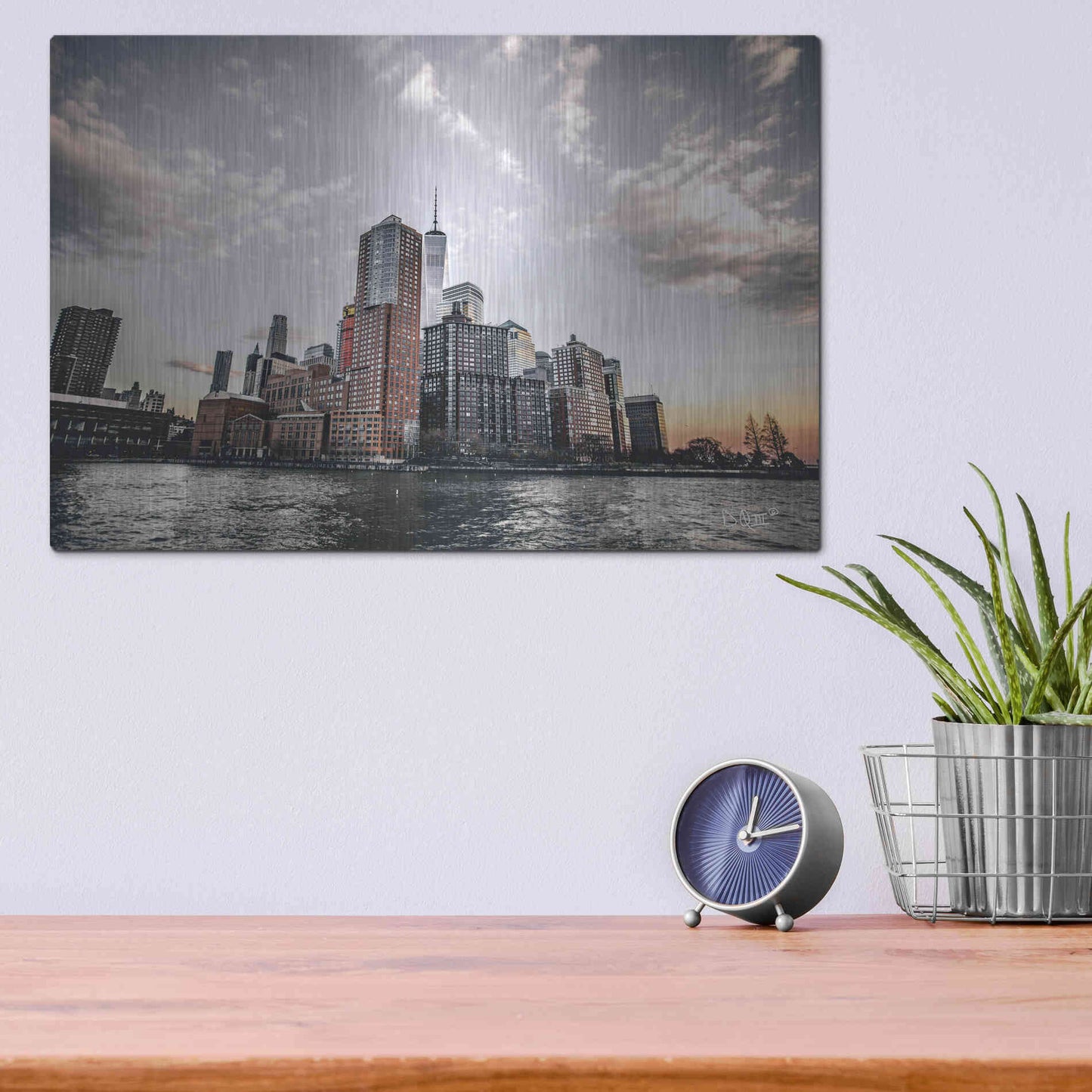 Luxe Metal Art 'At Peace' by Donnie Quillen Metal Wall Art,16x12