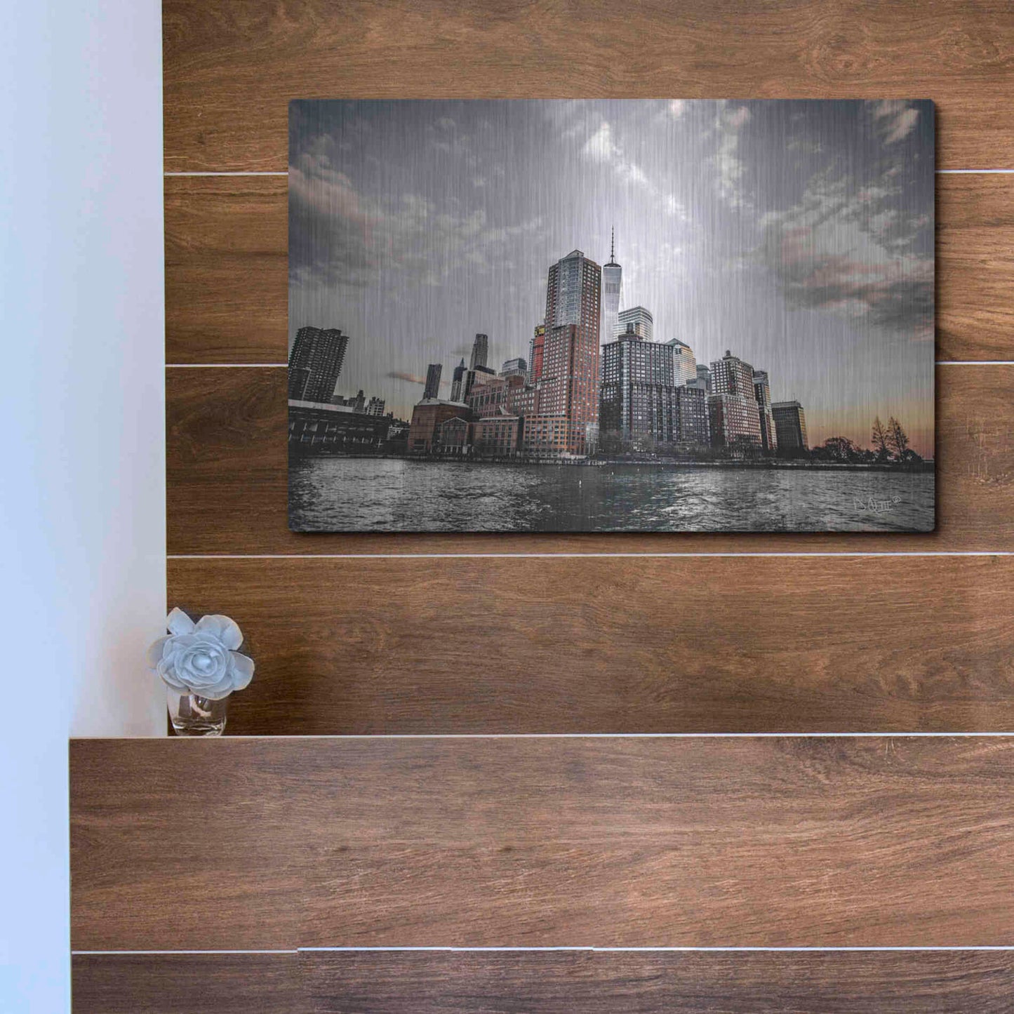 Luxe Metal Art 'At Peace' by Donnie Quillen Metal Wall Art,16x12