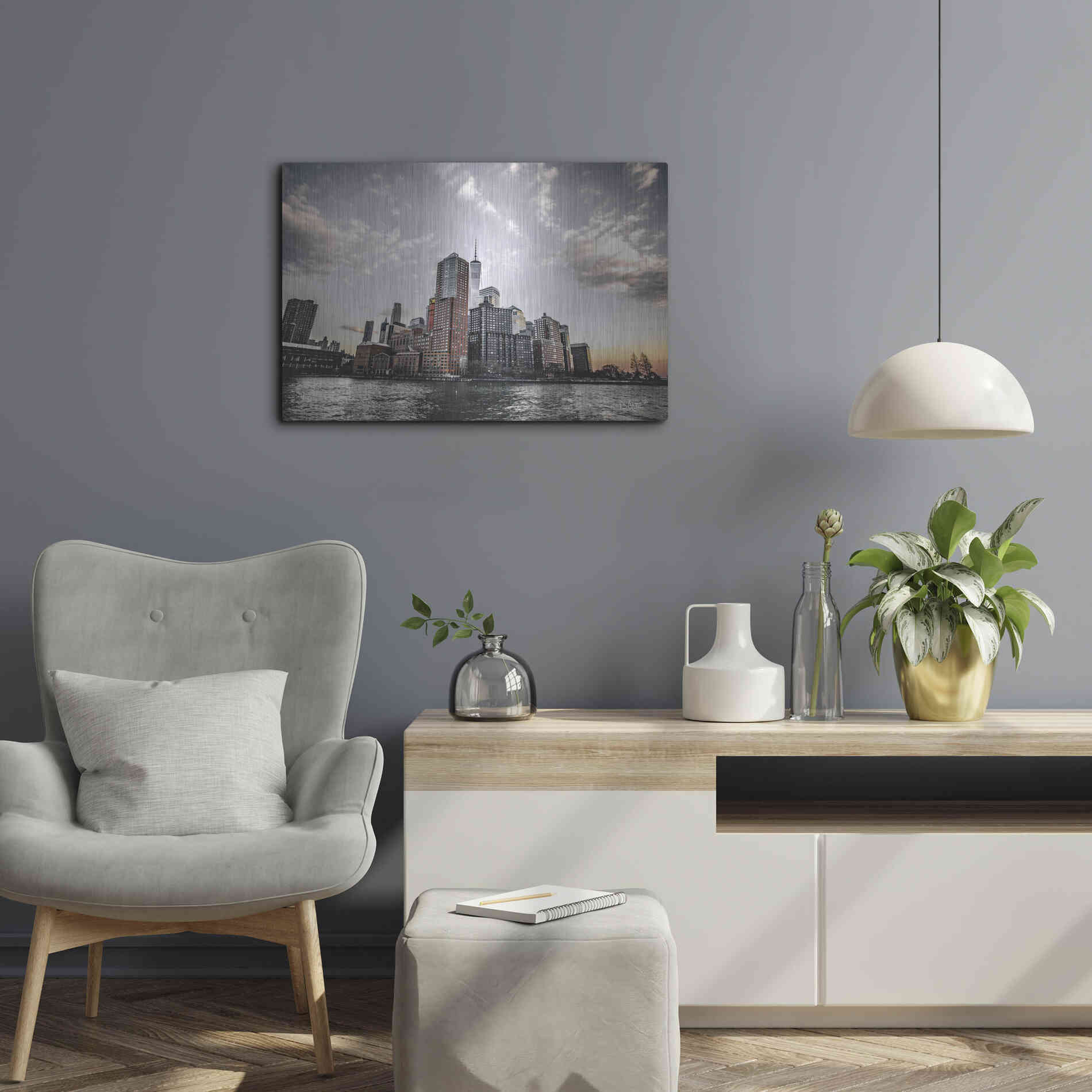 Luxe Metal Art 'At Peace' by Donnie Quillen Metal Wall Art,24x16