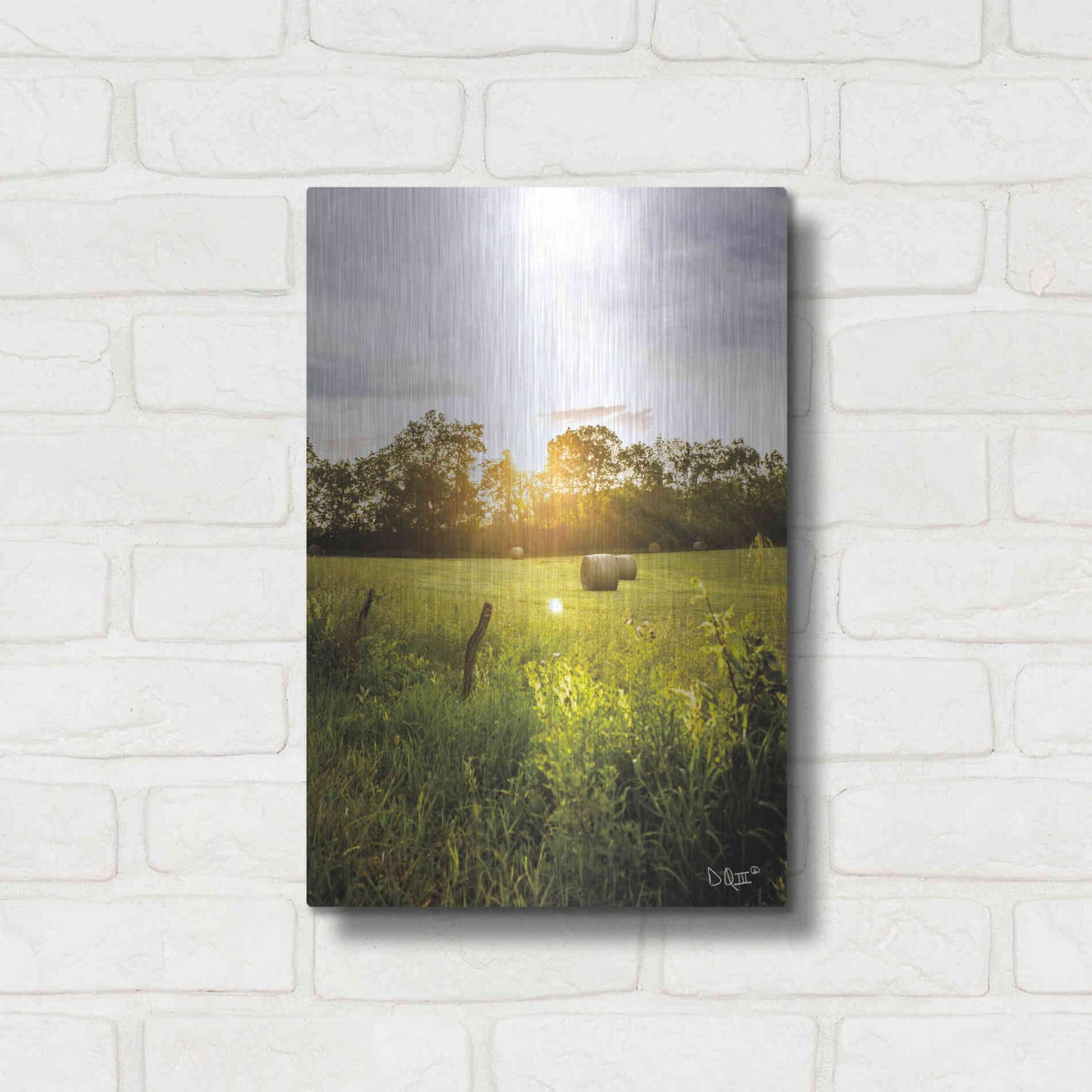 Luxe Metal Art 'Daybreak in the Country I' by Donnie Quillen Metal Wall Art,12x16