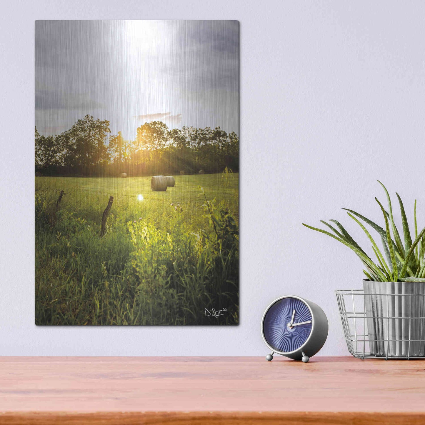 Luxe Metal Art 'Daybreak in the Country I' by Donnie Quillen Metal Wall Art,12x16