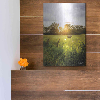 Luxe Metal Art 'Daybreak in the Country I' by Donnie Quillen Metal Wall Art,12x16