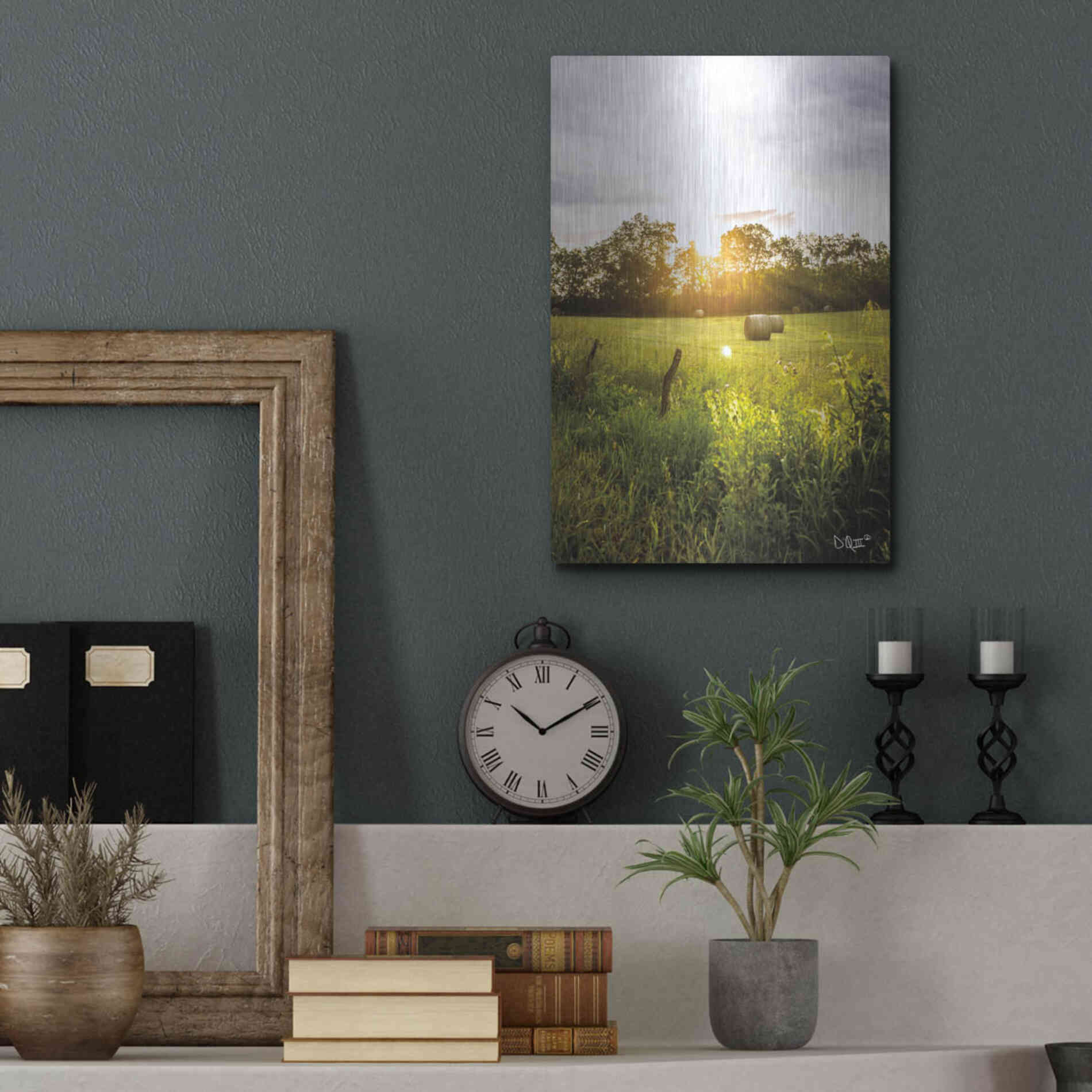 Luxe Metal Art 'Daybreak in the Country I' by Donnie Quillen Metal Wall Art,12x16