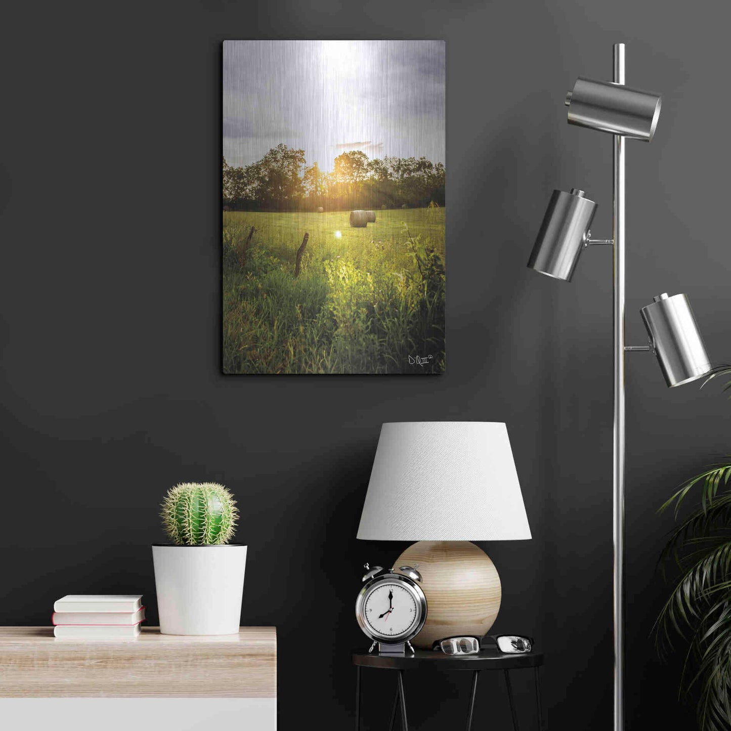 Luxe Metal Art 'Daybreak in the Country I' by Donnie Quillen Metal Wall Art,16x24