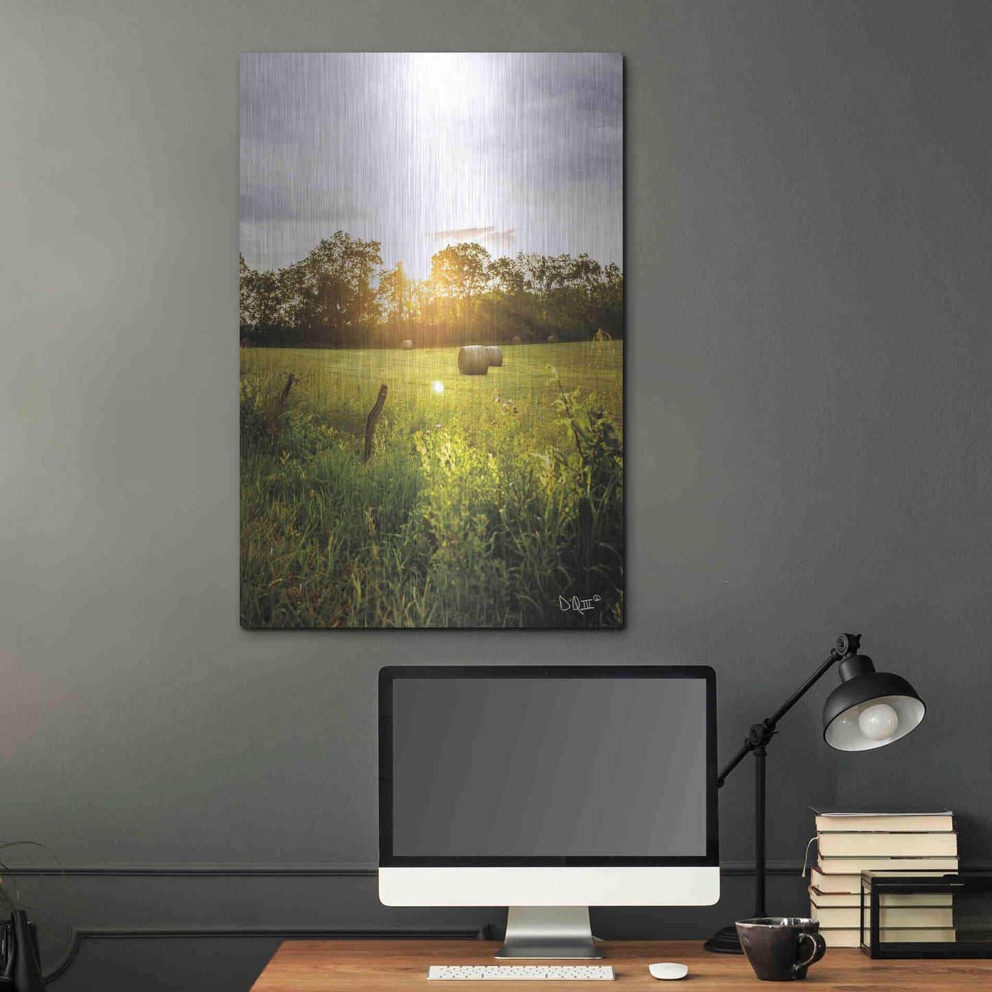 Luxe Metal Art 'Daybreak in the Country I' by Donnie Quillen Metal Wall Art,24x36