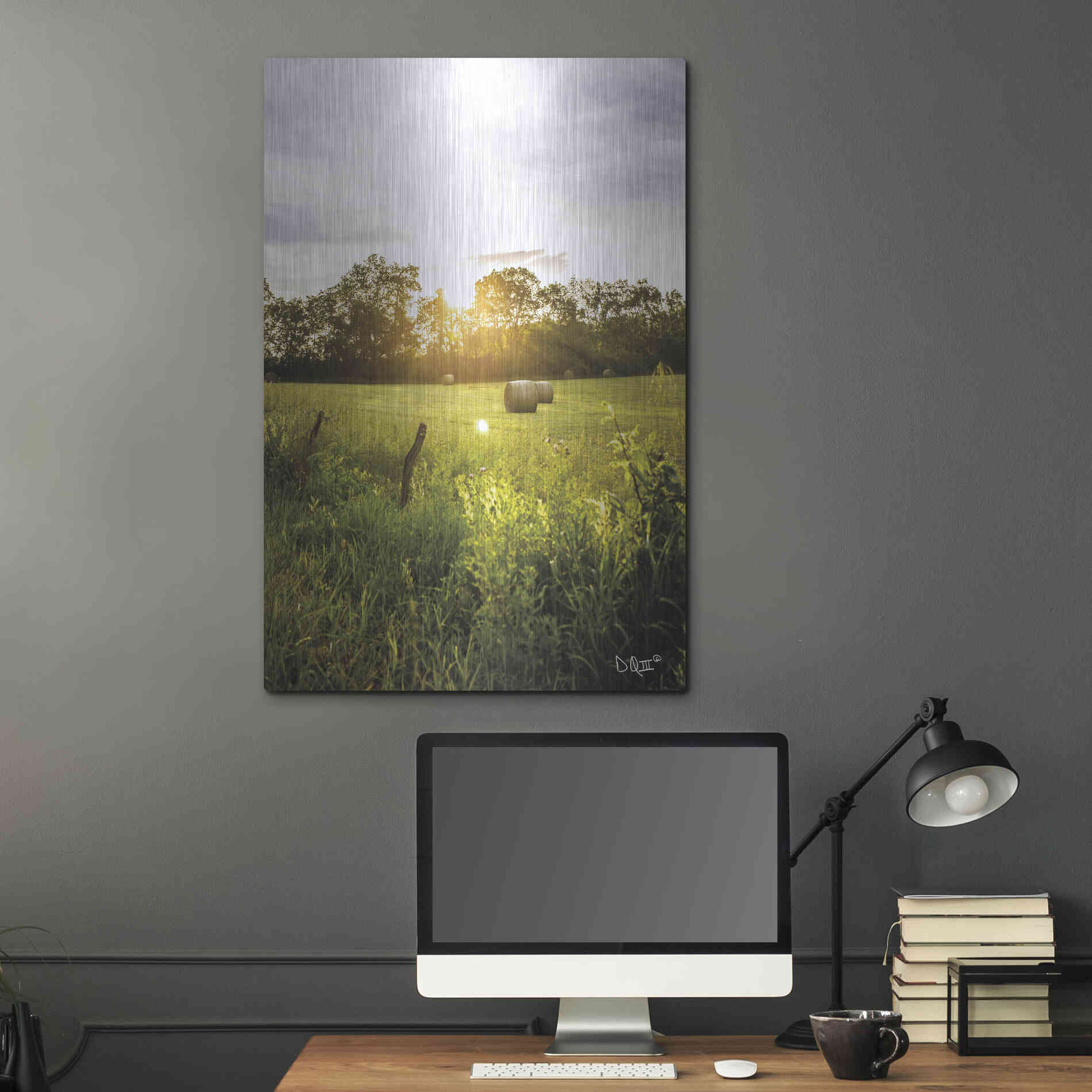 Luxe Metal Art 'Daybreak in the Country I' by Donnie Quillen Metal Wall Art,24x36