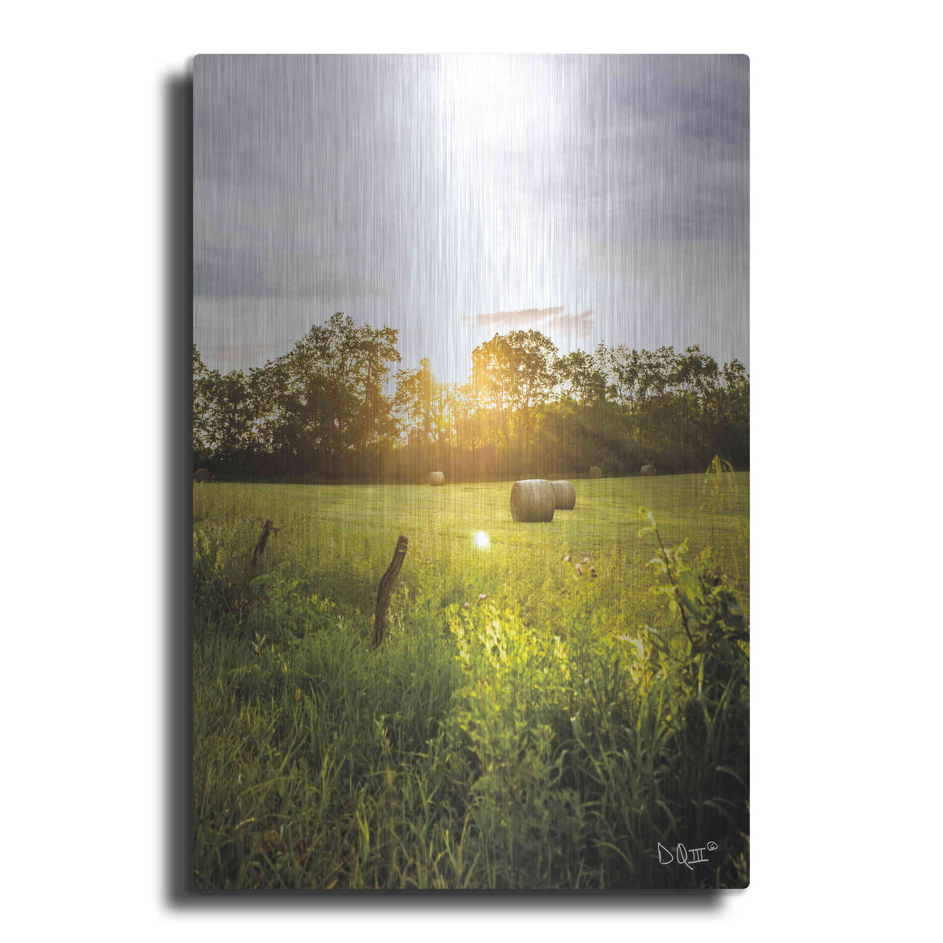 Luxe Metal Art 'Daybreak in the Country I' by Donnie Quillen Metal Wall Art