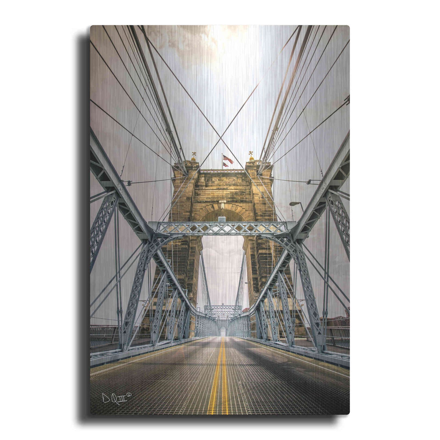 Luxe Metal Art 'Bridge to Ohio' by Donnie Quillen Metal Wall Art
