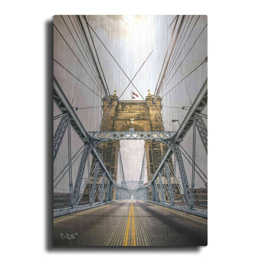 Luxe Metal Art 'Bridge to Ohio' by Donnie Quillen Metal Wall Art