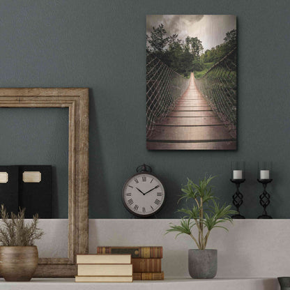 Luxe Metal Art 'Wilderness Walkway' by Donnie Quillen Metal Wall Art,12x16