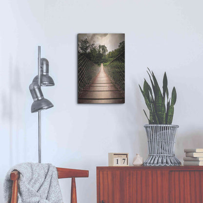 Luxe Metal Art 'Wilderness Walkway' by Donnie Quillen Metal Wall Art,16x24