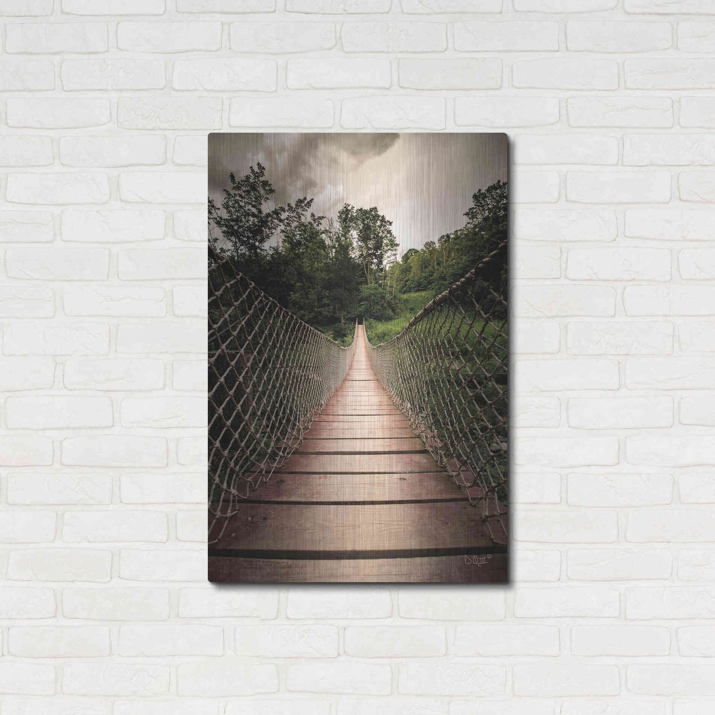Luxe Metal Art 'Wilderness Walkway' by Donnie Quillen Metal Wall Art,24x36