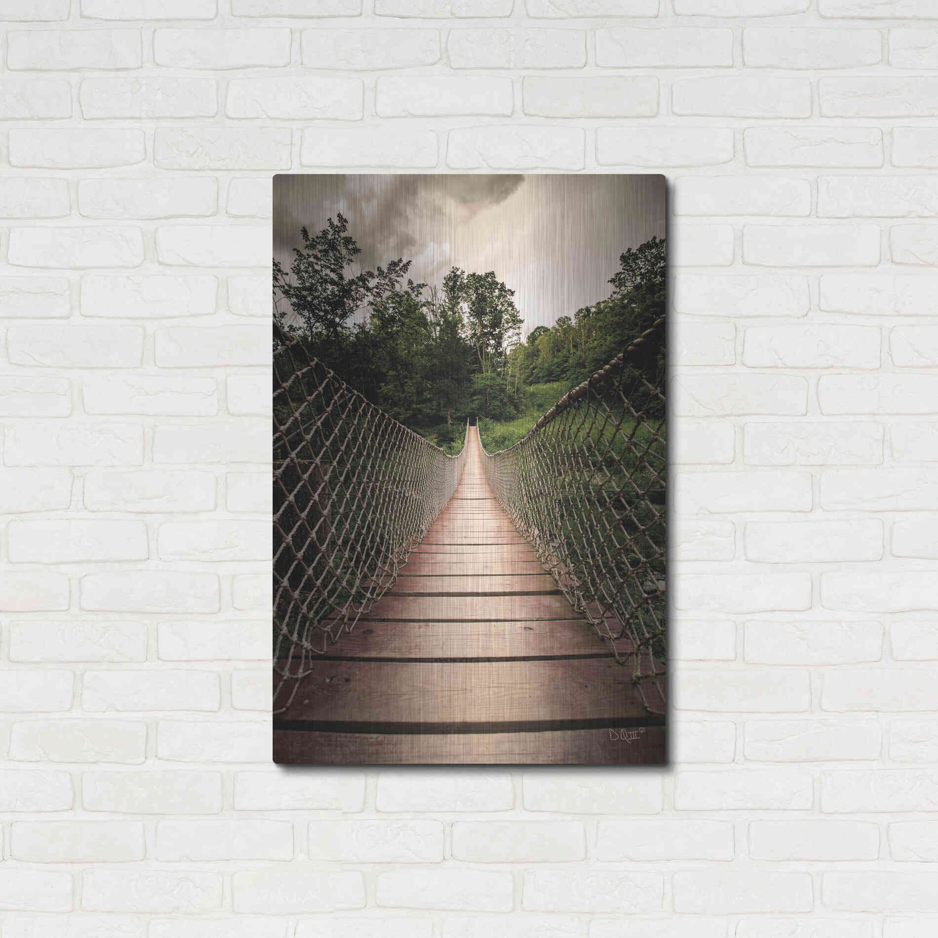 Luxe Metal Art 'Wilderness Walkway' by Donnie Quillen Metal Wall Art,24x36