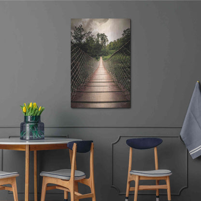 Luxe Metal Art 'Wilderness Walkway' by Donnie Quillen Metal Wall Art,24x36