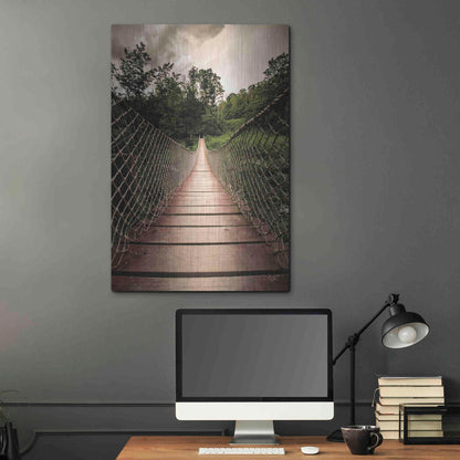 Luxe Metal Art 'Wilderness Walkway' by Donnie Quillen Metal Wall Art,24x36