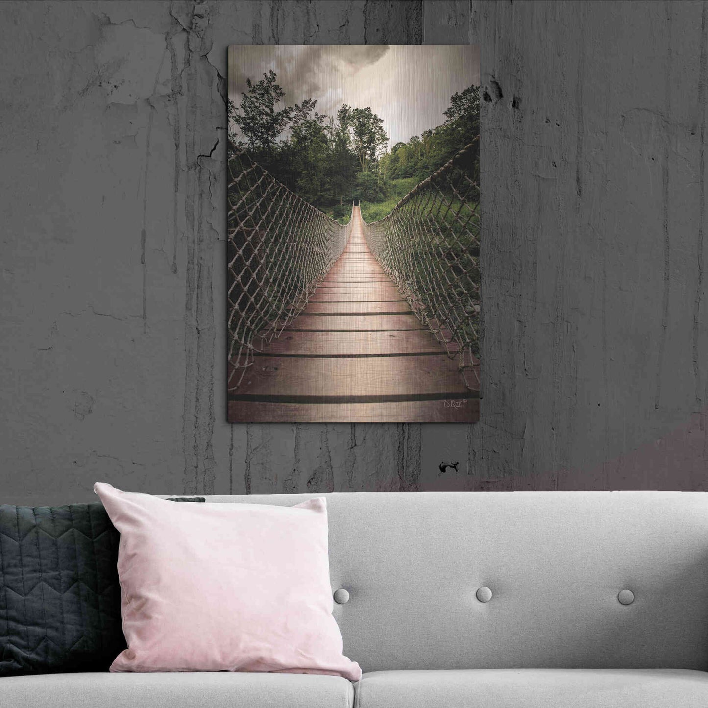 Luxe Metal Art 'Wilderness Walkway' by Donnie Quillen Metal Wall Art,24x36