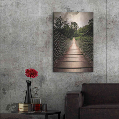 Luxe Metal Art 'Wilderness Walkway' by Donnie Quillen Metal Wall Art,24x36