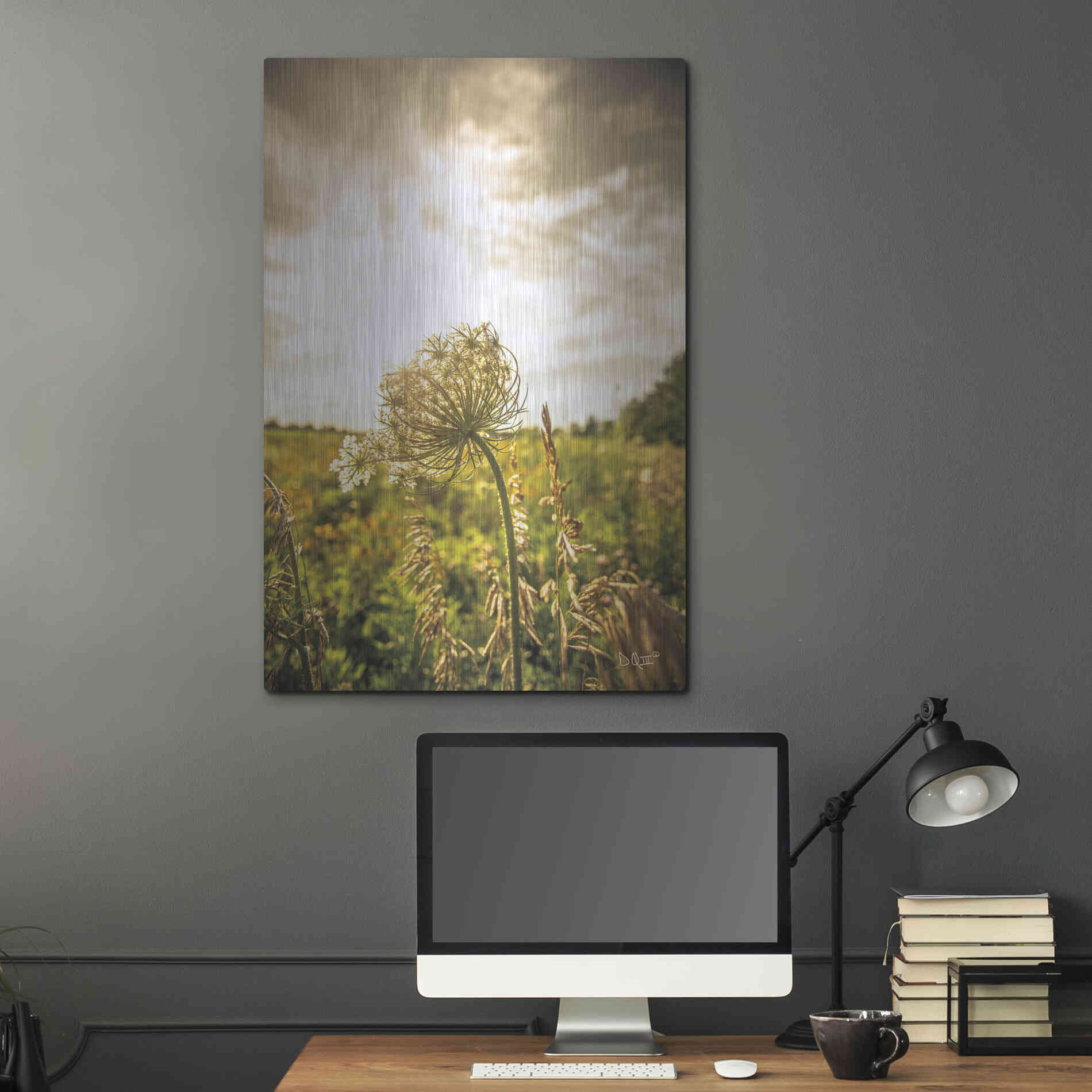 Luxe Metal Art 'Face the Sun I' by Donnie Quillen Metal Wall Art,24x36