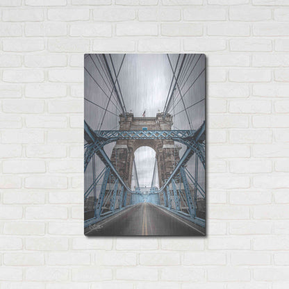 Luxe Metal Art 'The Blues I' by Donnie Quillen Metal Wall Art,24x36