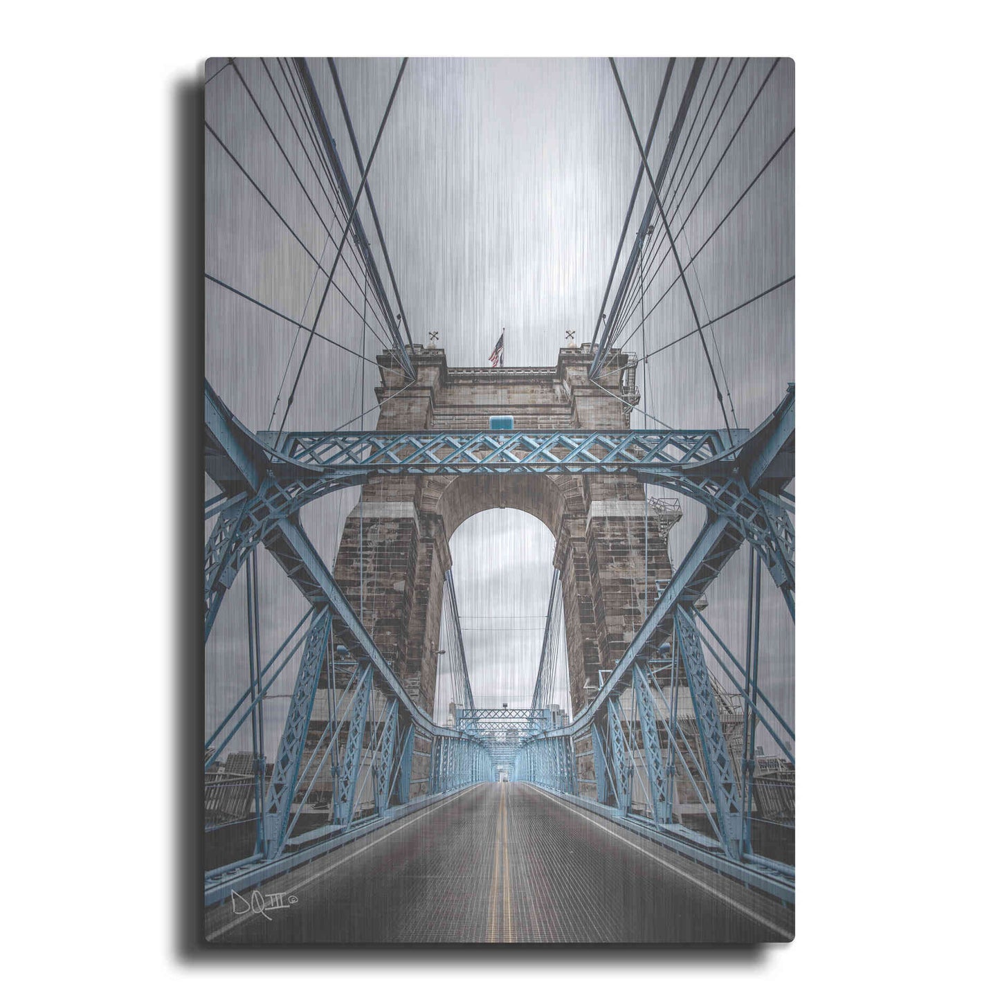 Luxe Metal Art 'The Blues I' by Donnie Quillen Metal Wall Art