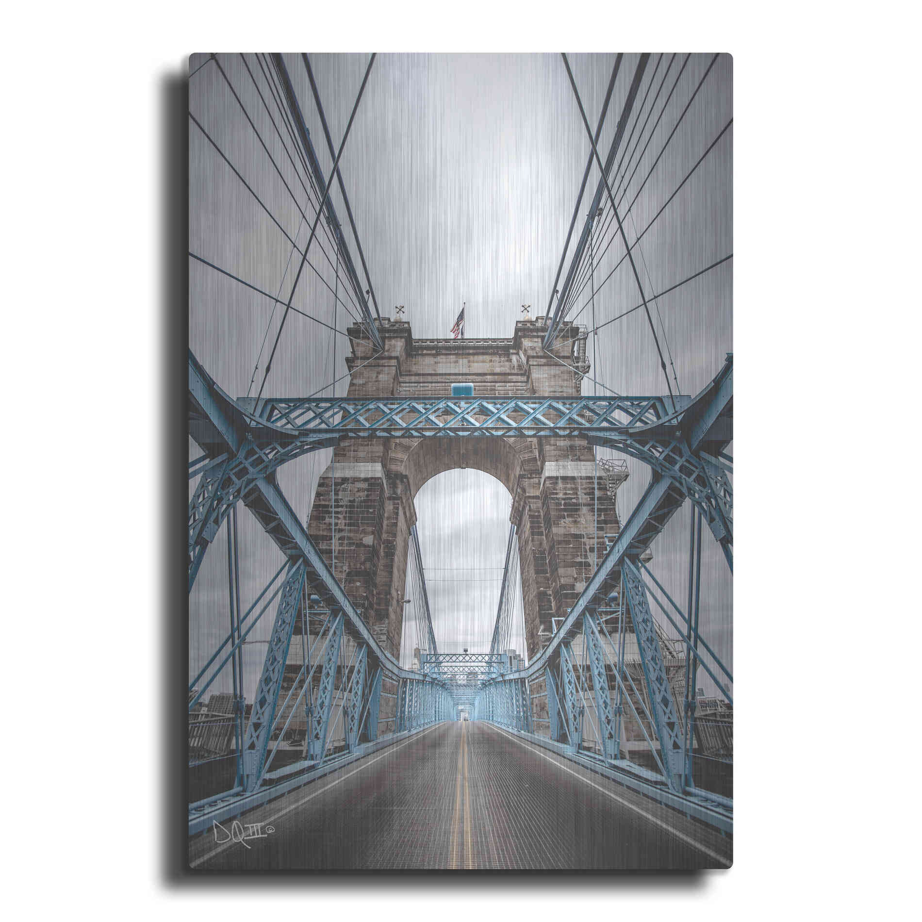 Luxe Metal Art 'The Blues I' by Donnie Quillen Metal Wall Art