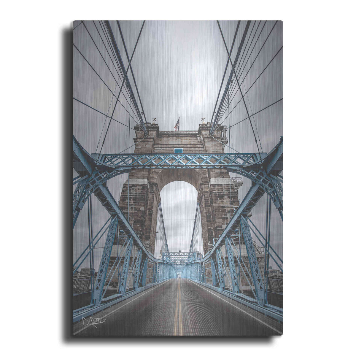 Luxe Metal Art 'The Blues I' by Donnie Quillen Metal Wall Art