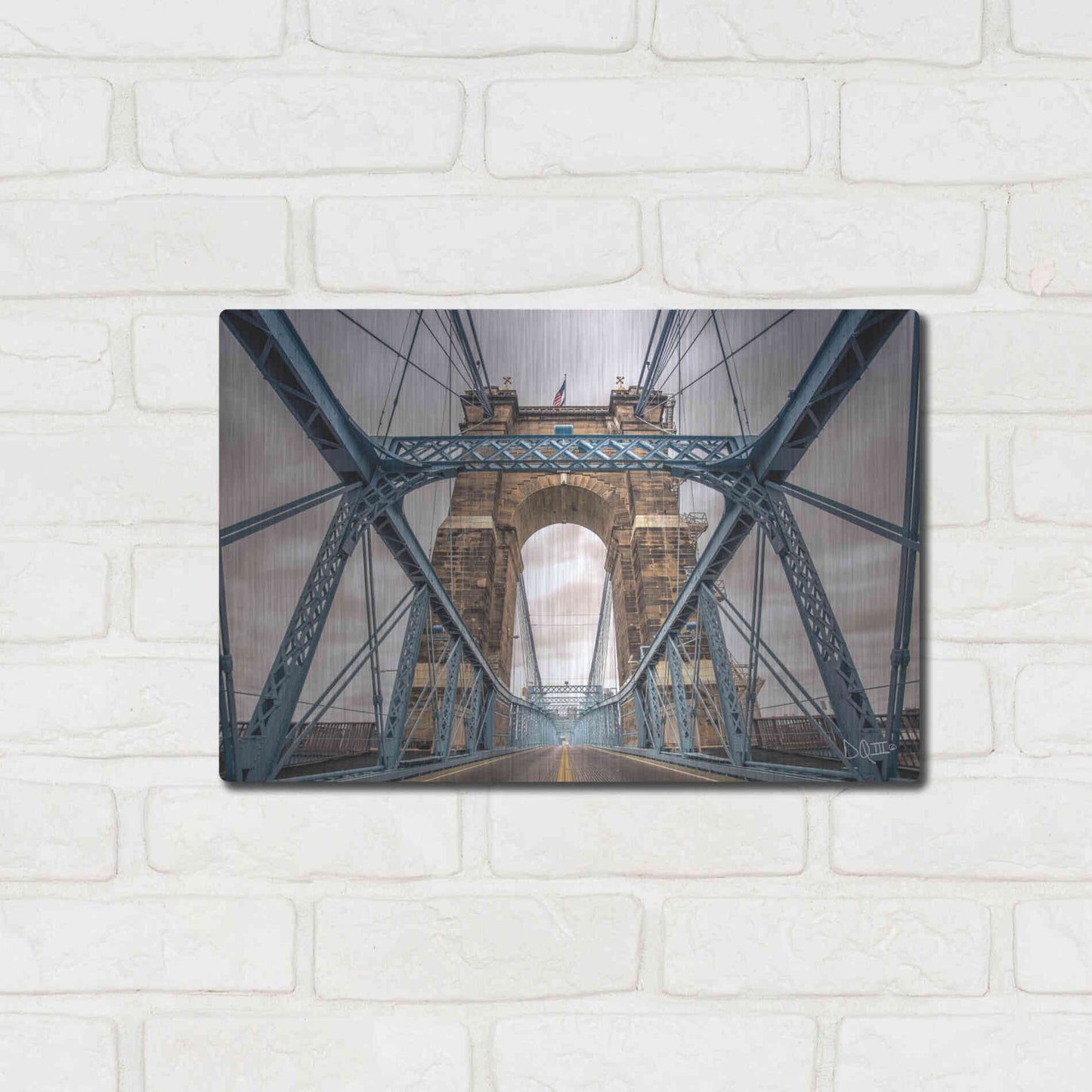 Luxe Metal Art 'The Blues II' by Donnie Quillen Metal Wall Art,16x12