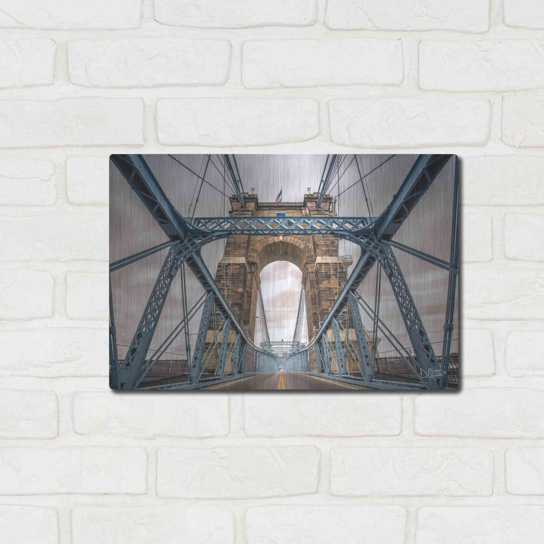 Luxe Metal Art 'The Blues II' by Donnie Quillen Metal Wall Art,16x12