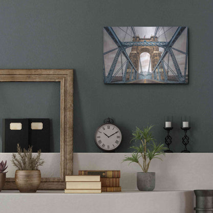 Luxe Metal Art 'The Blues II' by Donnie Quillen Metal Wall Art,16x12