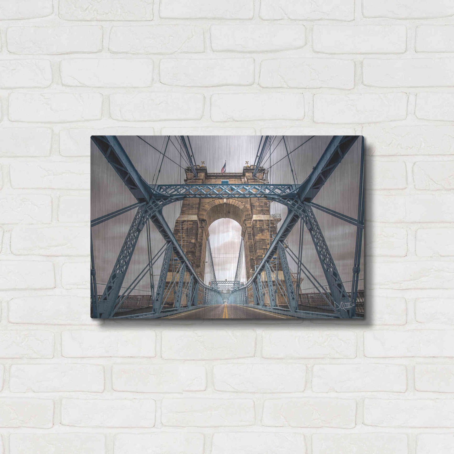 Luxe Metal Art 'The Blues II' by Donnie Quillen Metal Wall Art,24x16