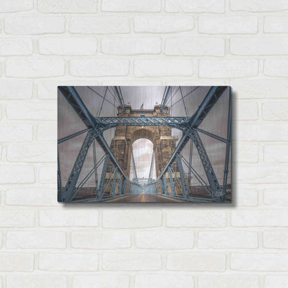 Luxe Metal Art 'The Blues II' by Donnie Quillen Metal Wall Art,24x16