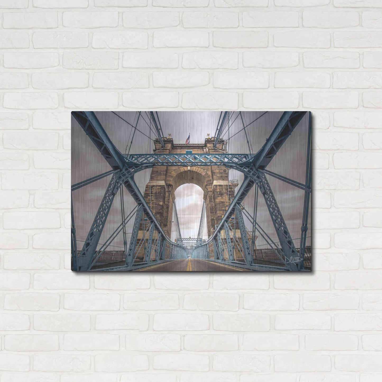 Luxe Metal Art 'The Blues II' by Donnie Quillen Metal Wall Art,36x24