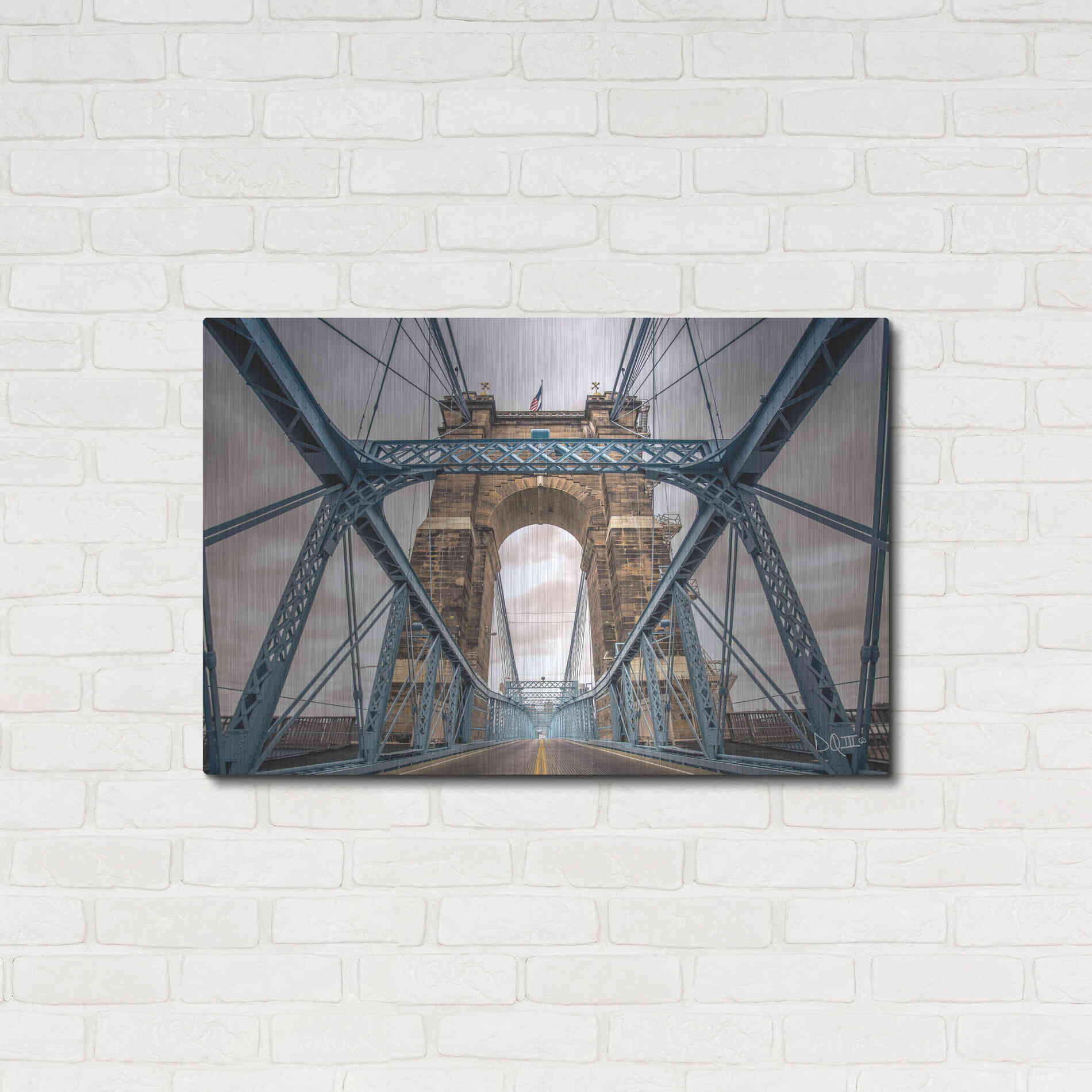Luxe Metal Art 'The Blues II' by Donnie Quillen Metal Wall Art,36x24