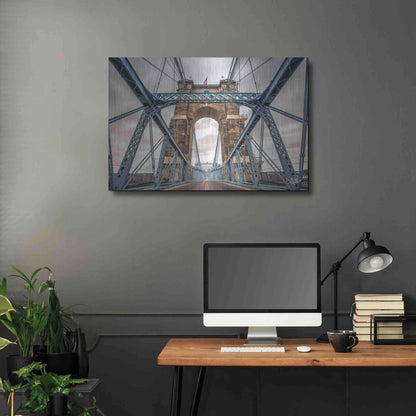Luxe Metal Art 'The Blues II' by Donnie Quillen Metal Wall Art,36x24