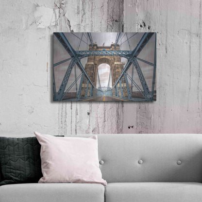 Luxe Metal Art 'The Blues II' by Donnie Quillen Metal Wall Art,36x24