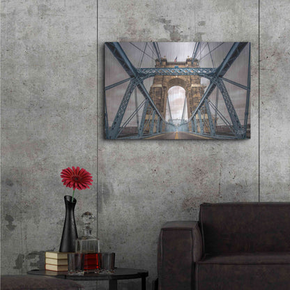 Luxe Metal Art 'The Blues II' by Donnie Quillen Metal Wall Art,36x24