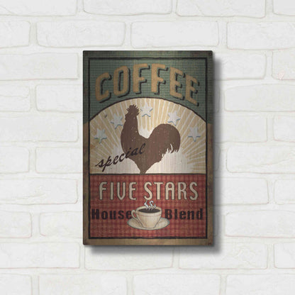Luxe Metal Art 'Coffee Blend III' by Daphne Brissonet, Metal Wall Art,12x16