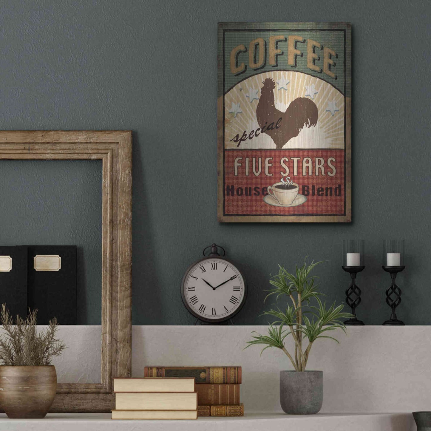 Luxe Metal Art 'Coffee Blend III' by Daphne Brissonet, Metal Wall Art,12x16